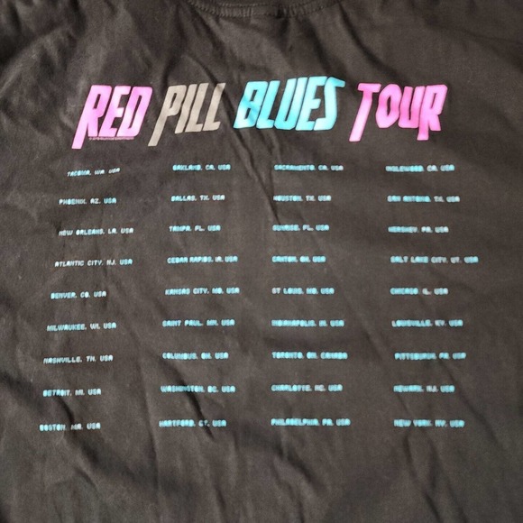 Maroon 5 2010 Red Pill Blues Concert Tour Tee Shirt - Size L - Picture 4 of 4